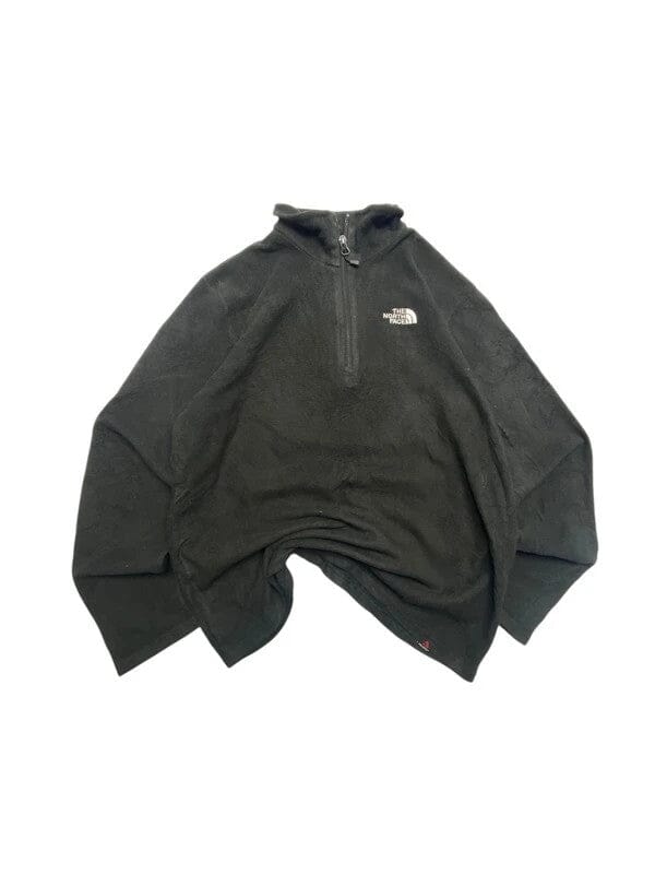 Black The North Face Half-zip Fleece Men's Small Northern Pole Vintage Wholesale 