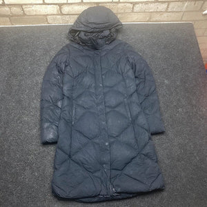 Black The North Face Long Puffer Jacket Women's Small Northern Pole Vintage Wholesale 