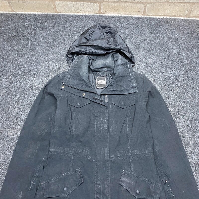 Black The North Face Parka Jacket Women's XS Northern Pole Vintage Wholesale 