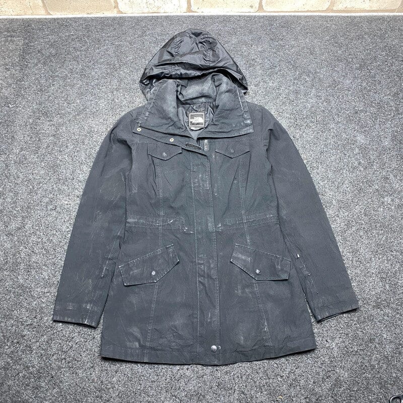 Black The North Face Parka Jacket Women's XS Northern Pole Vintage Wholesale 