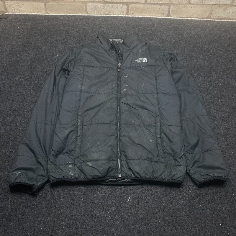 Black The North Face Puffer Jacket Men's Medium Northern Pole Vintage Wholesale 