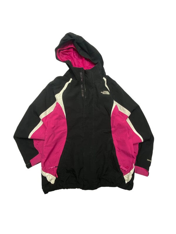 Black The North Face Windbreaker Girl's Large Northern Pole Vintage Wholesale 