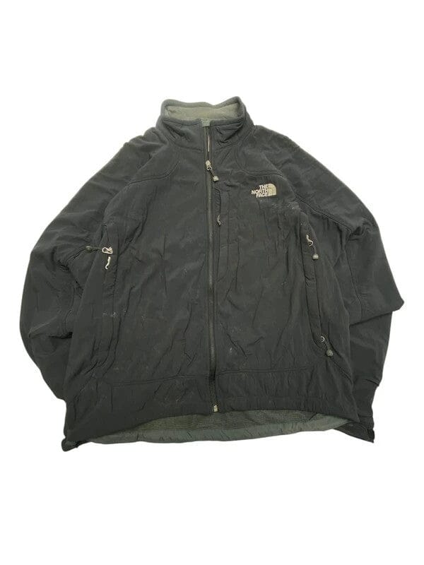 Black The North Face Windbreaker Men's Large Northern Pole Vintage Wholesale 