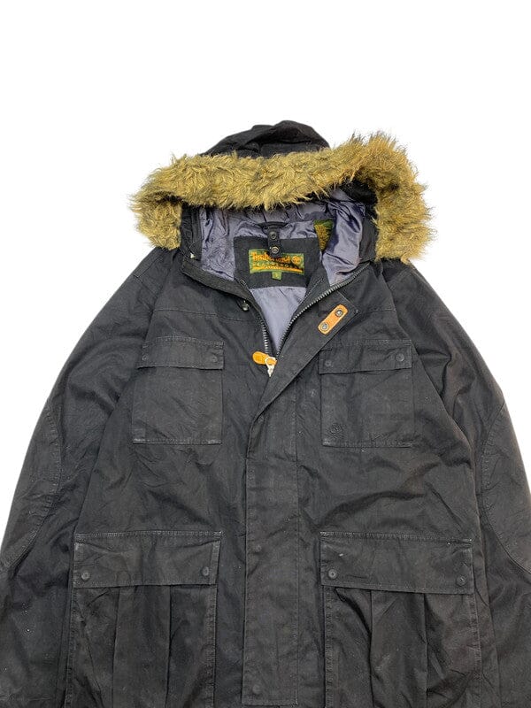 Black Timberland Parka Men's Large Northern Pole Vintage Wholesale 