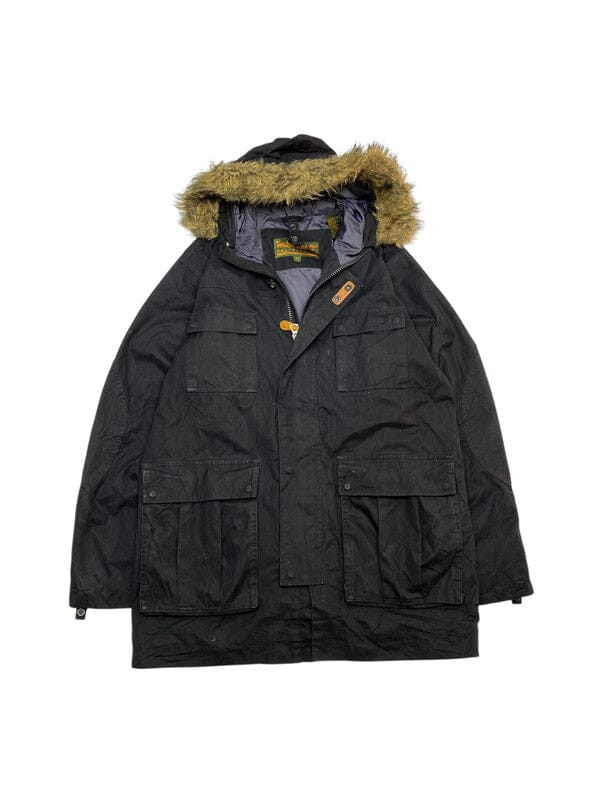 Black Timberland Parka Men's Large Northern Pole Vintage Wholesale 