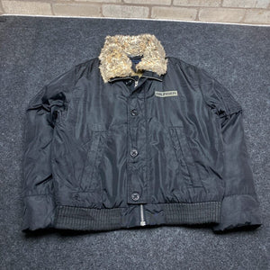 Black Tommy Hilfiger Puffer Jacket Men's Large Northern Pole Vintage Wholesale 