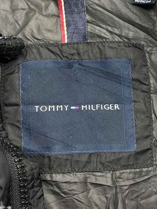 Black Tommy Hilfiger Puffer Jacket Men's XXL Northern Pole Vintage Wholesale 