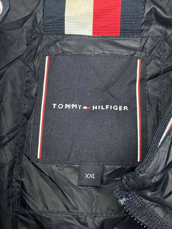 Black Tommy Hilfiger Puffer Jacket Men's XXL Northern Pole Vintage Wholesale 