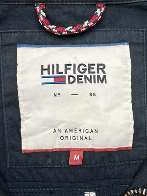 Black tommy hilfiger workwear jacket men's medium Northern Pole Vintage Wholesale 