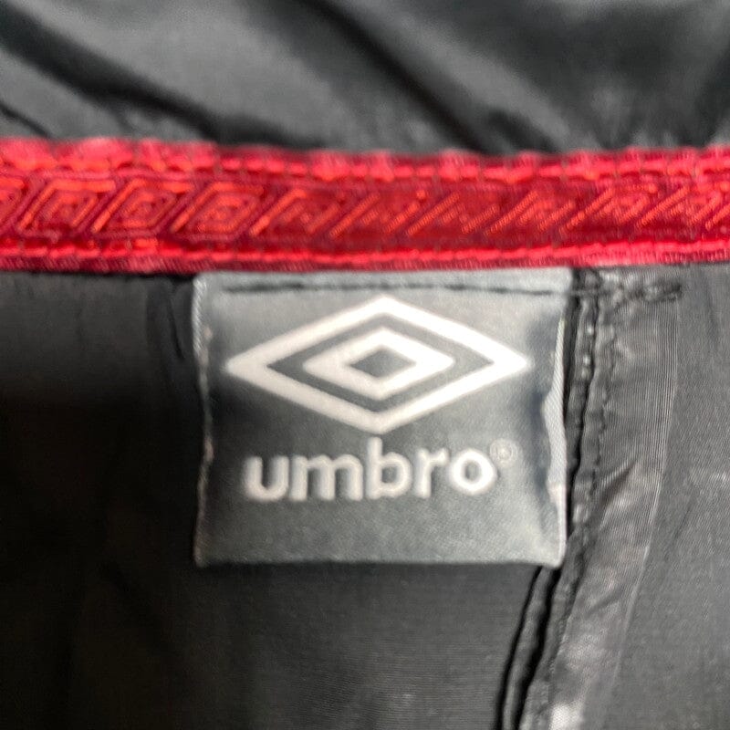 Black Umbro 1/4 Zip-up Jersey Men's Medium Northern Pole Vintage Wholesale 