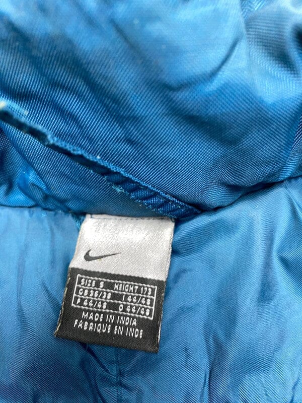 Blue 00s Nike Puffer Jacket Men's Small Northern Pole Vintage Wholesale 