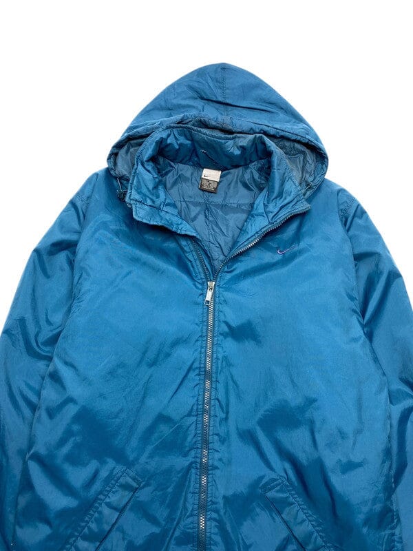 Blue 00s Nike Puffer Jacket Men's Small Northern Pole Vintage Wholesale 