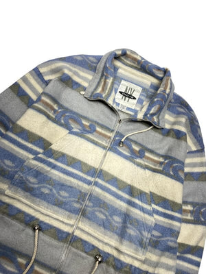 Blue and Beige Fleece Men's Medium Northern Pole Vintage Wholesale 