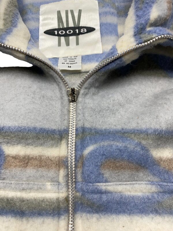Blue and Beige Fleece Men's Medium Northern Pole Vintage Wholesale 