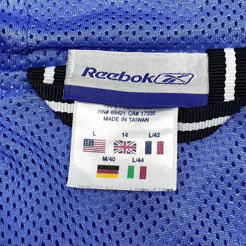 Blue and Black Reebok Windbreaker Women's Large Northern Pole Vintage Wholesale 