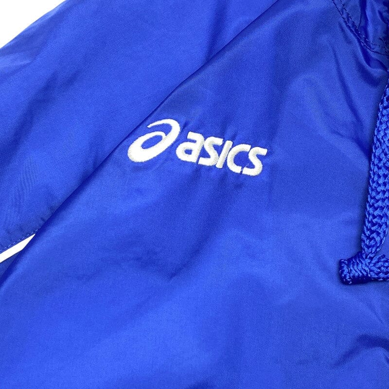 Blue and White Asics Windbreaker Men's Medium Northern Pole Vintage Wholesale 