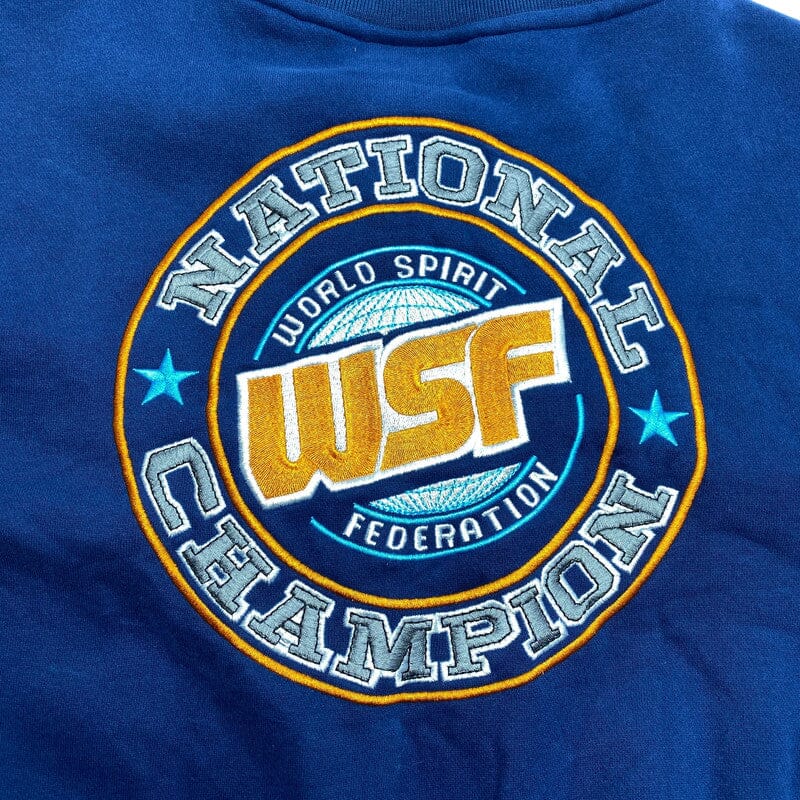 Blue and White Varsity Jacket Men's large Northern Pole Vintage Wholesale 