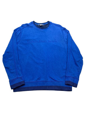 Blue Calvin Klein Jumper Women's Large Northern Pole Vintage Wholesale 