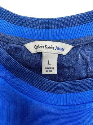 Blue Calvin Klein Jumper Women's Large Northern Pole Vintage Wholesale 