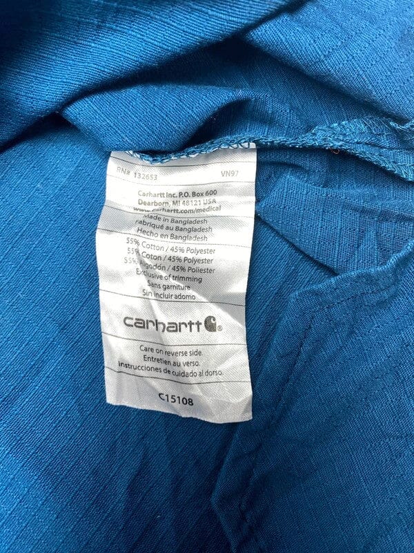 Blue Carhartt Shirt Men's Small Northern Pole Vintage Wholesale 