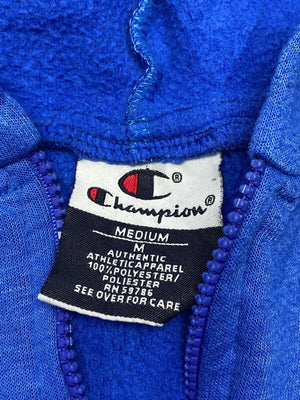 Blue Champion Zip-through Hoodie Men's Medium Northern Pole Vintage Wholesale 