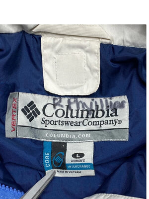 Blue Columbia Raincoat Women's Large Northern Pole Vintage Wholesale 