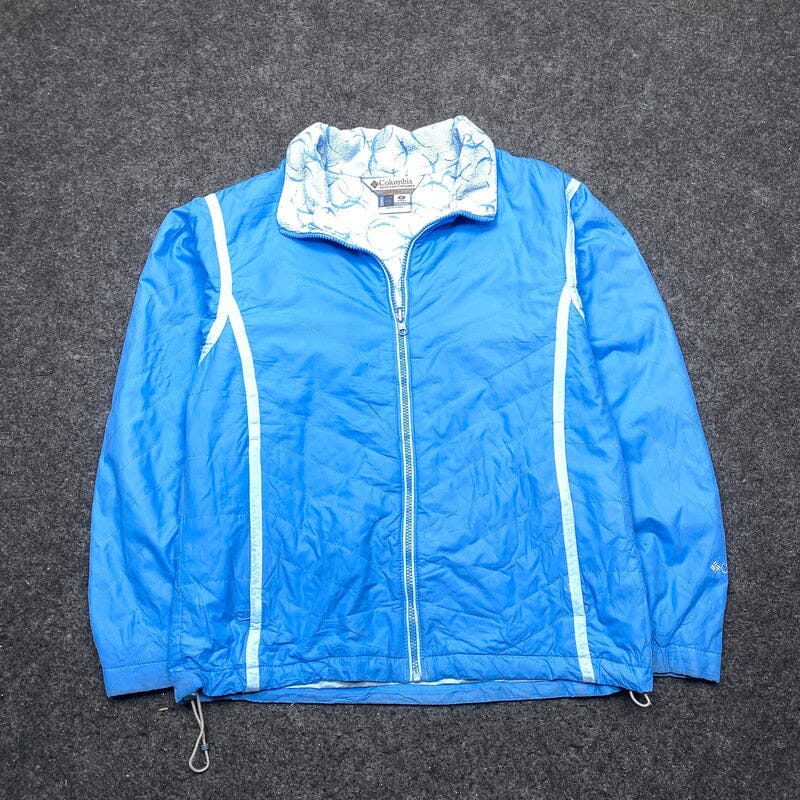 Blue Columbia Windbreaker Women's Medium Northern Pole Vintage Wholesale 