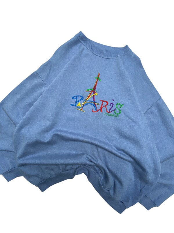 Blue Embroidery Sweatshirt Men's Large Northern Pole Vintage Wholesale 