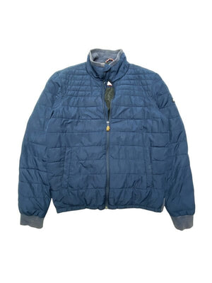 Blue Hilfiger Denim Puffer Jacket Men's Medium Northern Pole Vintage Wholesale 