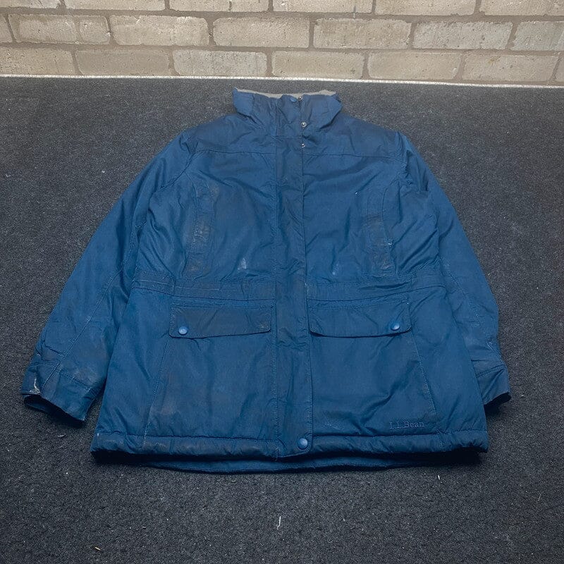 Blue L.L. Bean Parka Jacket Men's Small Northern Pole Vintage Wholesale 