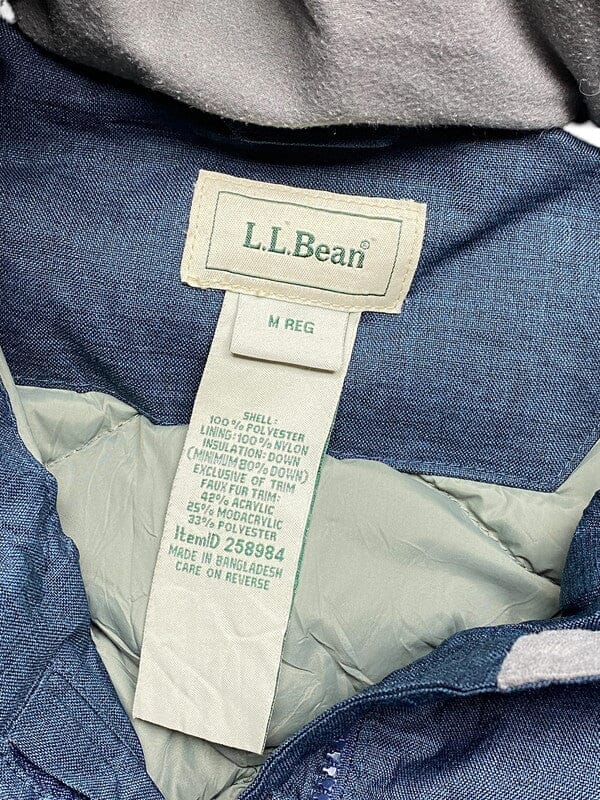 Blue L.L. Bean Parka Men's Medium Northern Pole Vintage Wholesale 