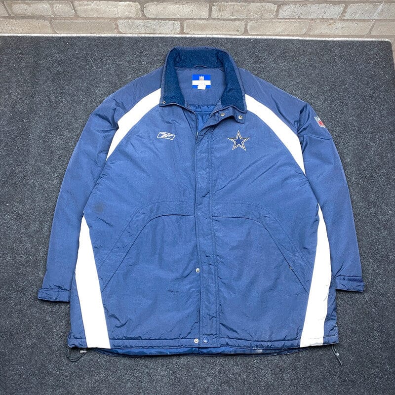 Blue Reebok x NFL Windbreaker Men's XXL Northern Pole Vintage Wholesale 