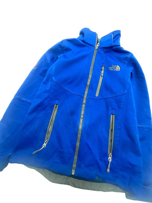 Blue The North Face Fleece Jacket Men's Small Northern Pole Vintage Wholesale 