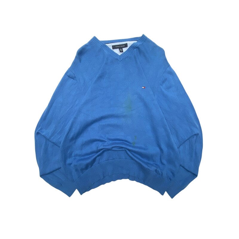 Blue Tommy Hilfiger Jumper Men's Large Northern Pole Vintage Wholesale 