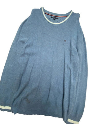 Blue Tommy Hilfiger Jumper Women's XXL Northern Pole Vintage Wholesale 