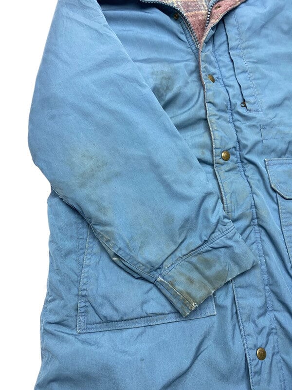 Blue Woolrich Long Coat Women's Large Northern Pole Vintage Wholesale 