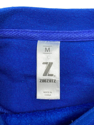 Blue zootatz badge sweatshirt men's medium Northern Pole Vintage Wholesale 