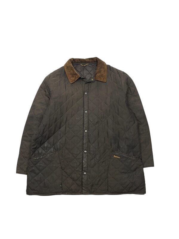 Brown Barbour Quilted Jacket Men's XXL Northern Pole Vintage Wholesale 