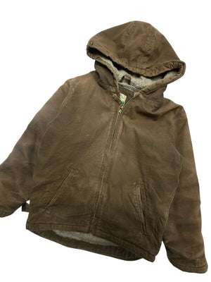 Brown Blue Mountains Workwear Jacket Youth's Medium Northern Pole Vintage Wholesale 
