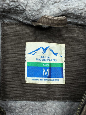Brown Blue Mountains Workwear Jacket Youth's Medium Northern Pole Vintage Wholesale 