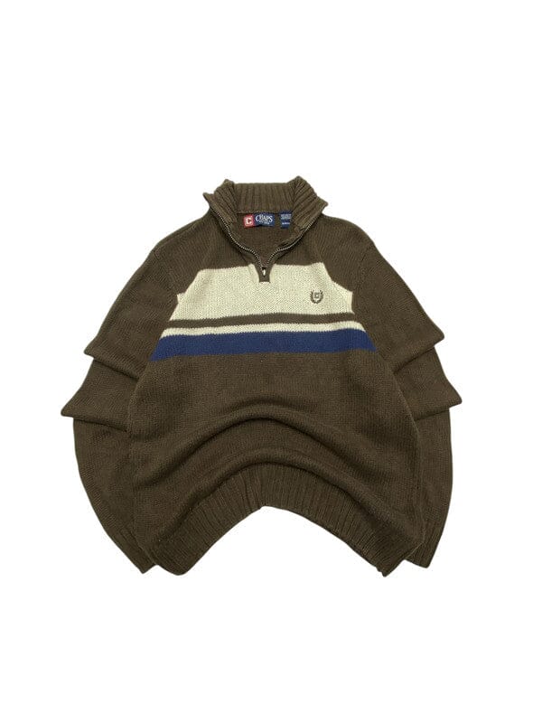 Brown Chaps Knitwear Sweater Men's Small Northern Pole Vintage Wholesale 