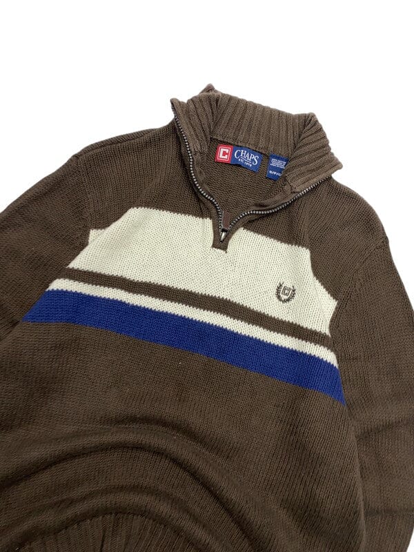 Brown Chaps Knitwear Sweater Men's Small Northern Pole Vintage Wholesale 