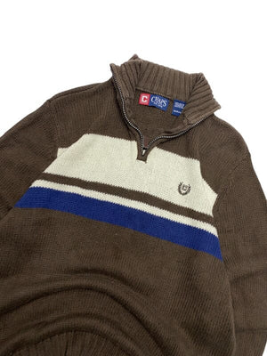 Brown Chaps Knitwear Sweater Men's Small Northern Pole Vintage Wholesale 