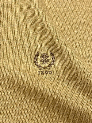 Brown IZOD Chest Embroidery 1/4 Zip-up Jumper Men's Large Northern Pole Vintage Wholesale 