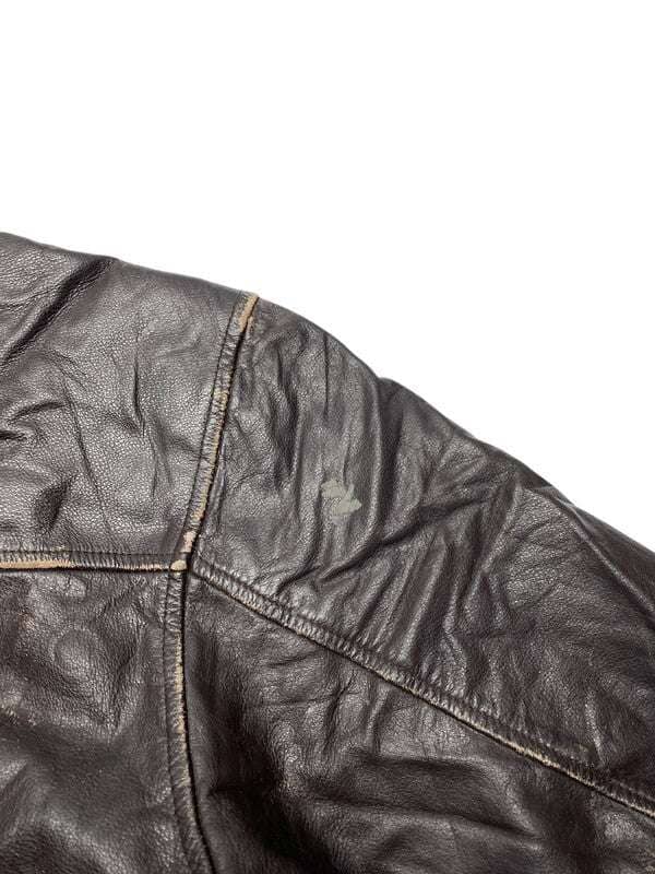 Brown Leather GAP Jacket Men's Medium Northern Pole Vintage Wholesale 