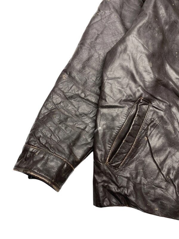 Brown Leather GAP Jacket Men's Medium Northern Pole Vintage Wholesale 