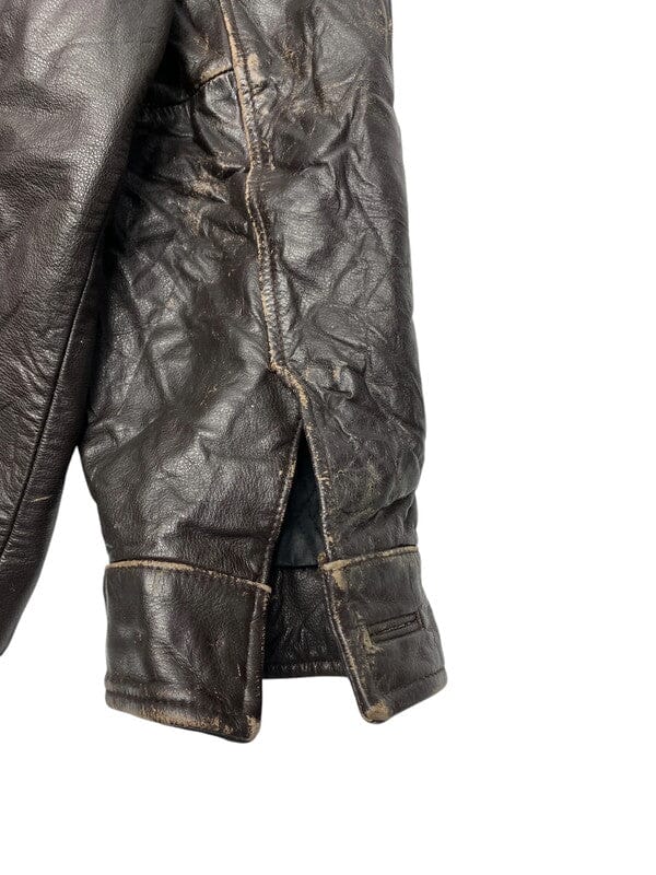 Brown Leather GAP Jacket Men's Medium Northern Pole Vintage Wholesale 