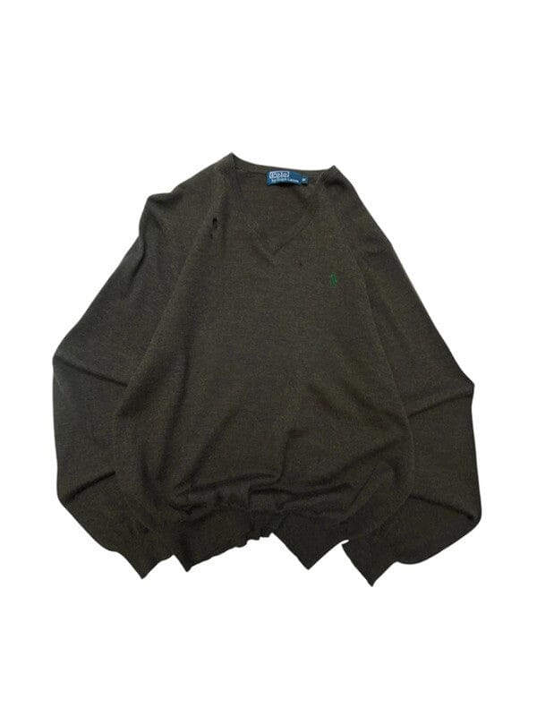 Brown ralph lauren jumper men's medium Northern Pole Vintage Wholesale 