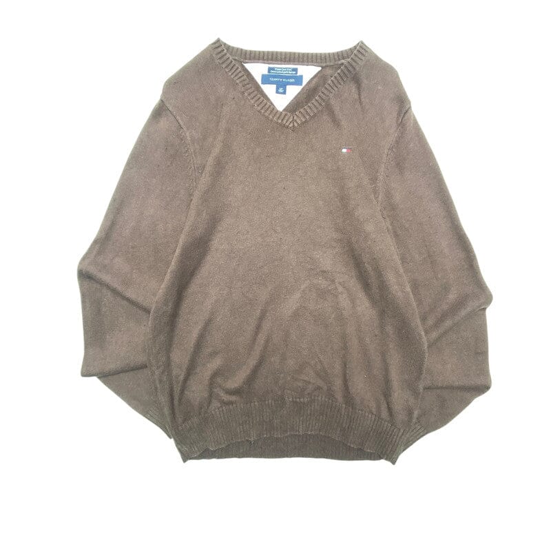 Brown Tommy Hilfiger Sweater Men's Small Northern Pole Vintage Wholesale 