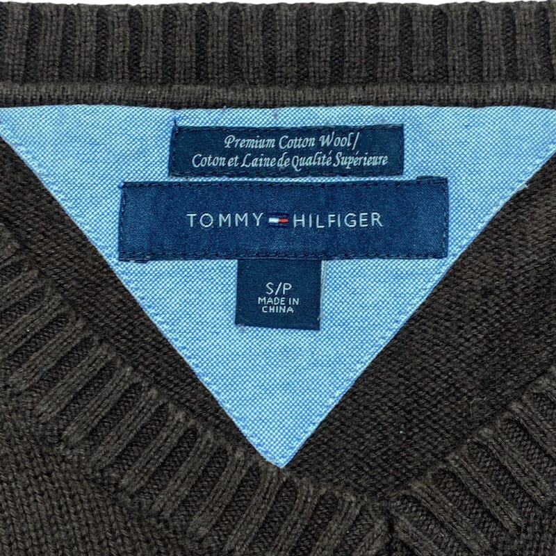 Brown Tommy Hilfiger Sweater Men's Small Northern Pole Vintage Wholesale 